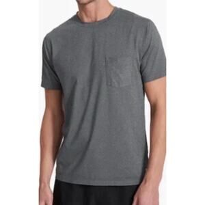 Vuori Tradewind Performance Tee Shirt Mens Large Gray Short Sleeve Stretch Soft